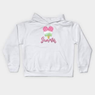 Summer Popsicle Ice Pops Ice Cream Watermelon Kids Hoodie